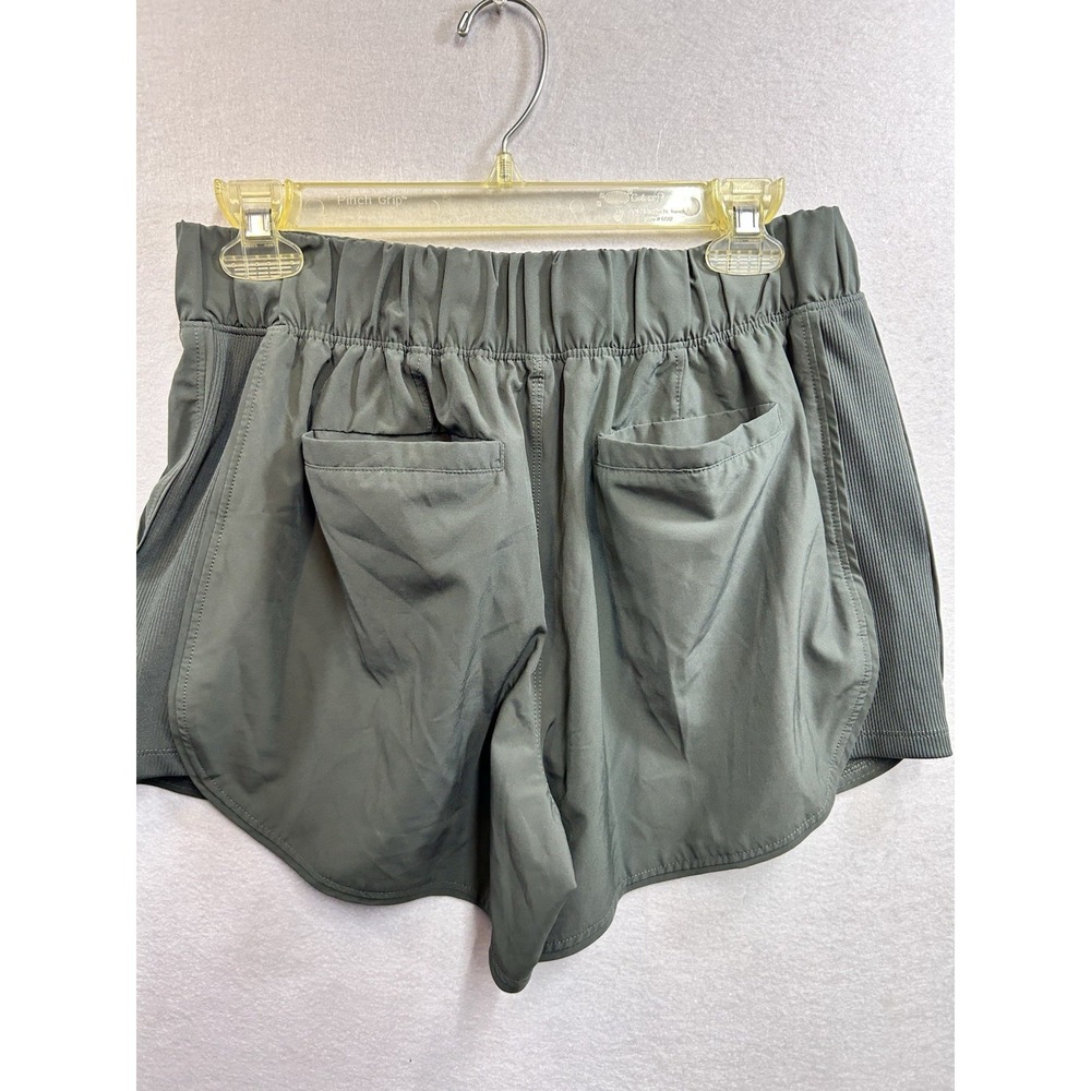 Apana Women's Green Athletic Activewear Shorts Pull On Elastic Waist Pockets L - Picture 5 of 6
